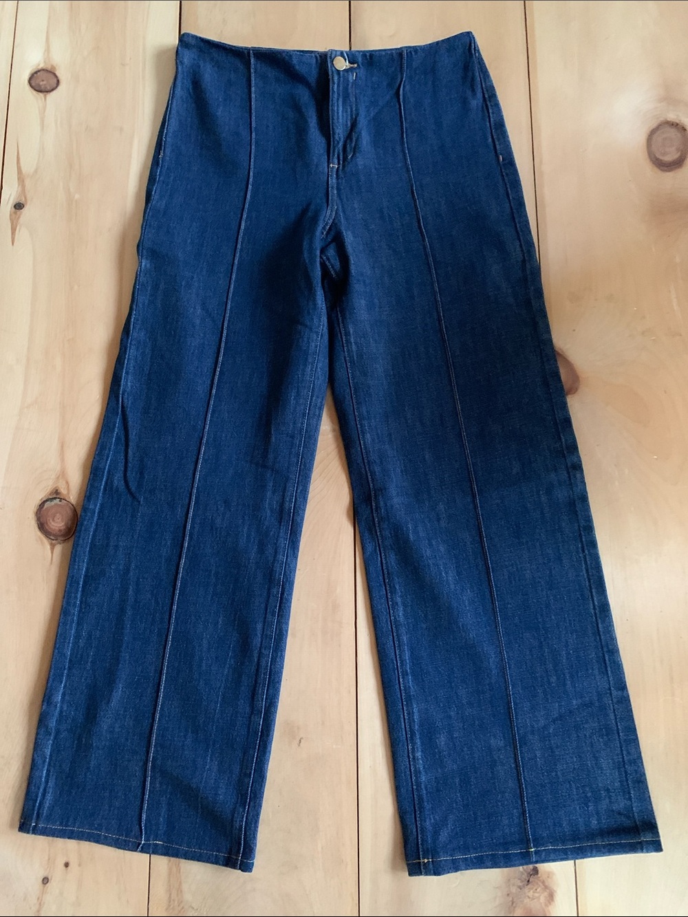 Zara Dark Blue wide lag jeans